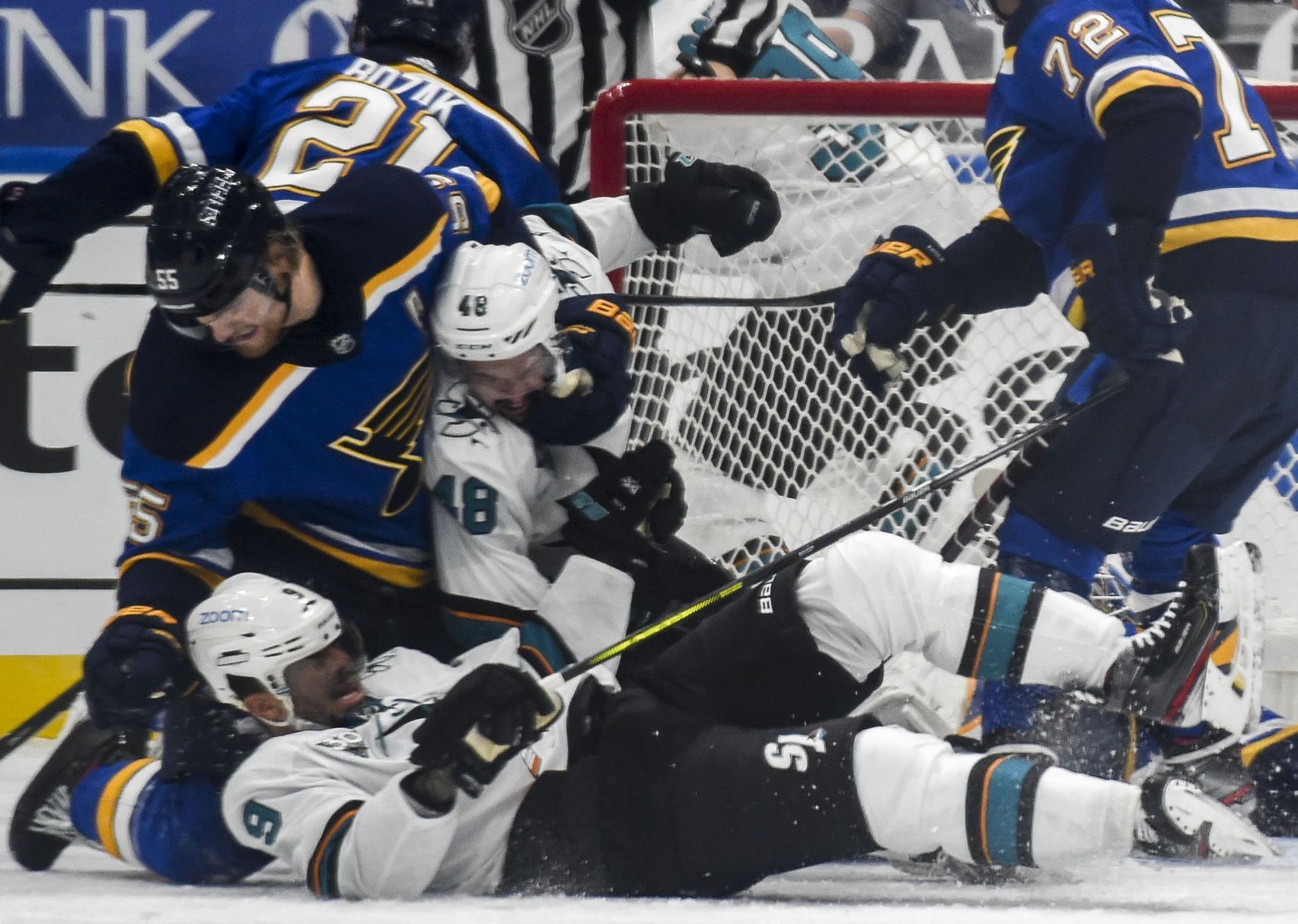Blues drop game in shootout